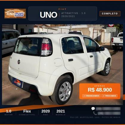 FIAT UNO 1.0 FIRE FLEX ATTRACTIVE MANUAL FIAT UNO 1.0 FIRE FLEX ATTRACTIVE MANUAL